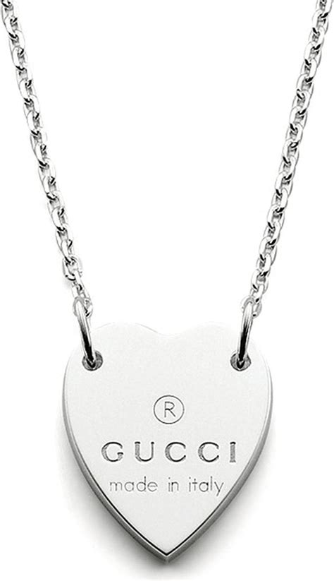 gucci heart necklace with 25|gucci trademark necklace.